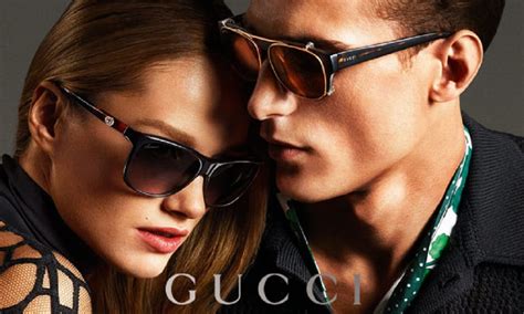 banner gucci occhiali|Gucci leather eyewear.